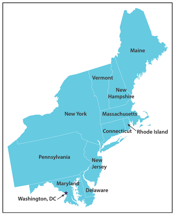 Map of the region for this report.